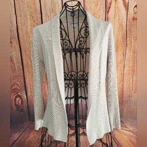 99 Jane Street Open Front  Sleeve Ivory Cream Boxy Cardigan